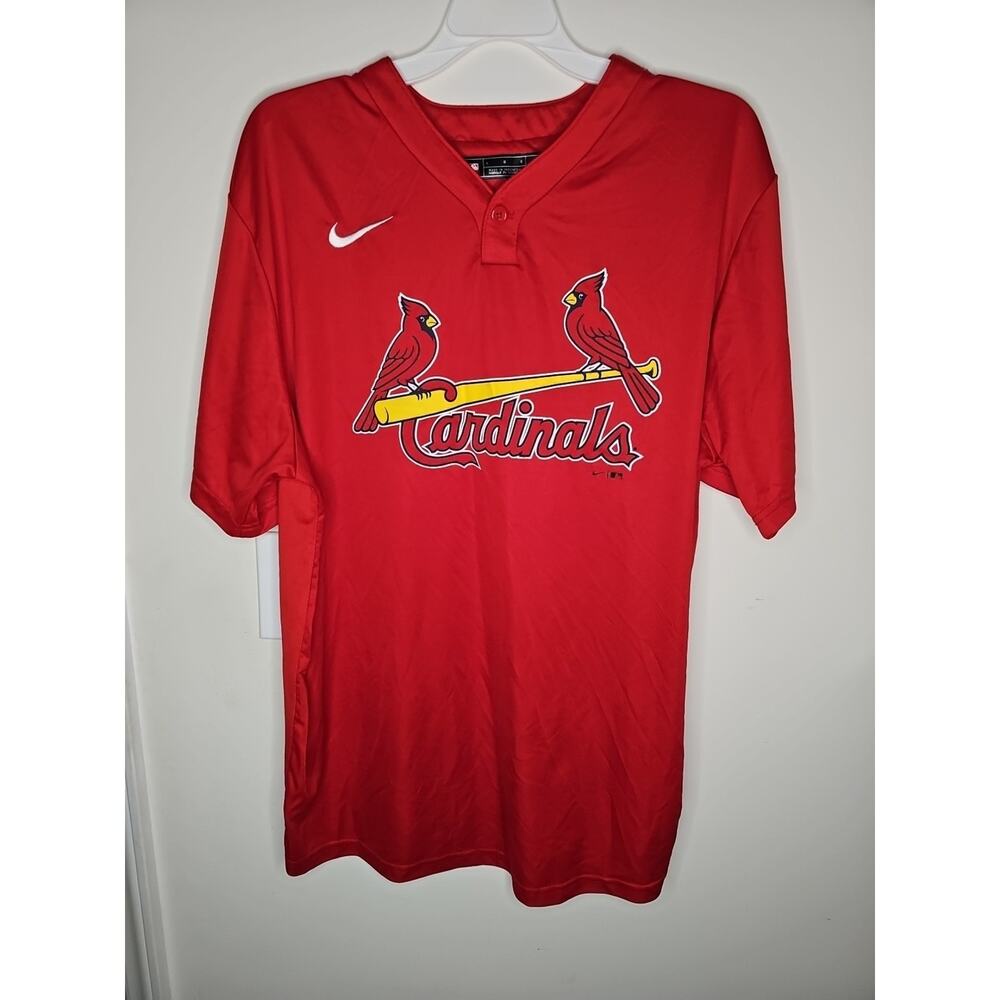 ST LOUIS CARDINALS Nike Jersey #6 Mens L Red Pullover MAJESTIC MLB Baseball BP